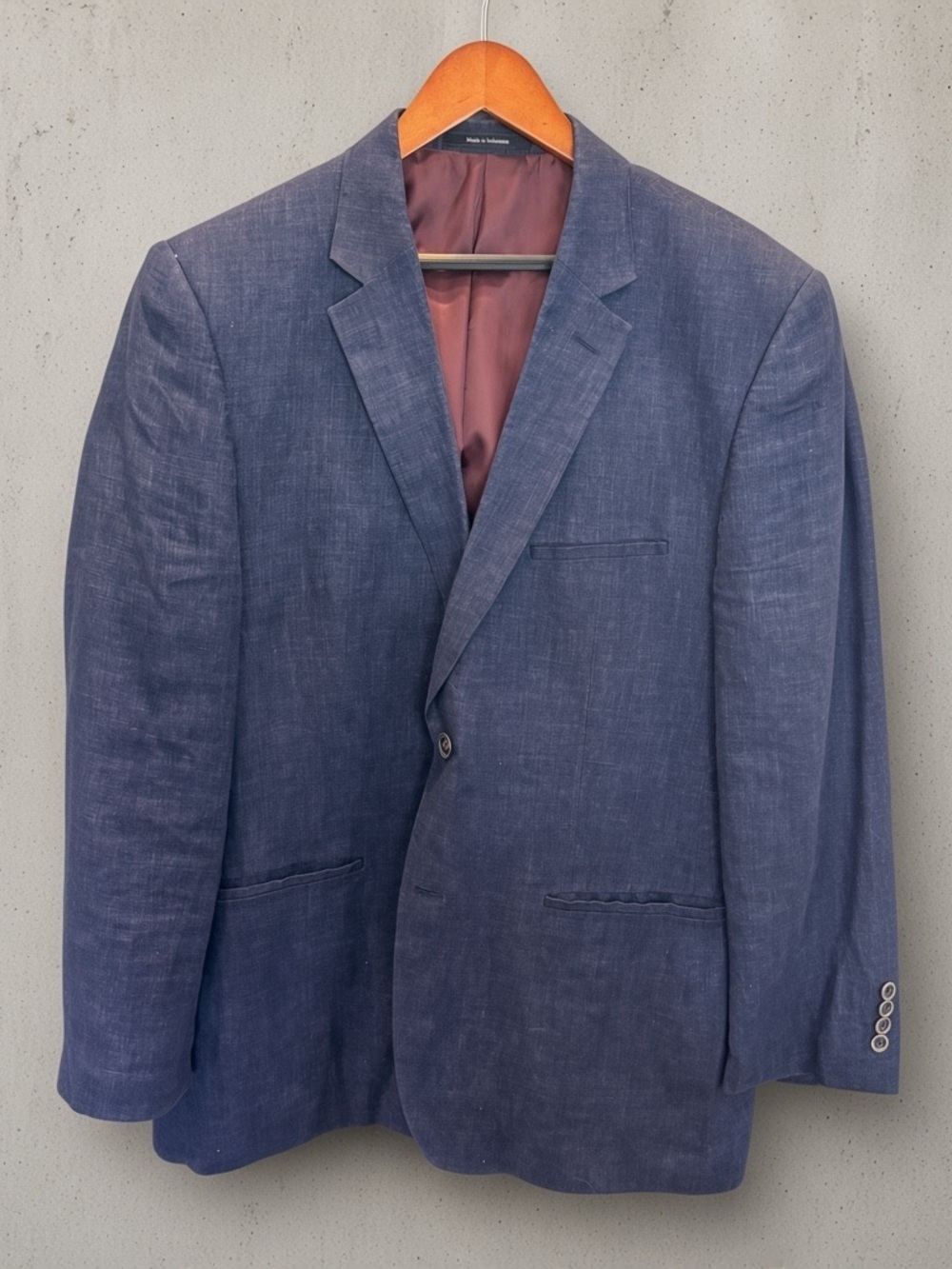 Pronto Uomo “Blue” Textured linen blend Sport Coat Blazer